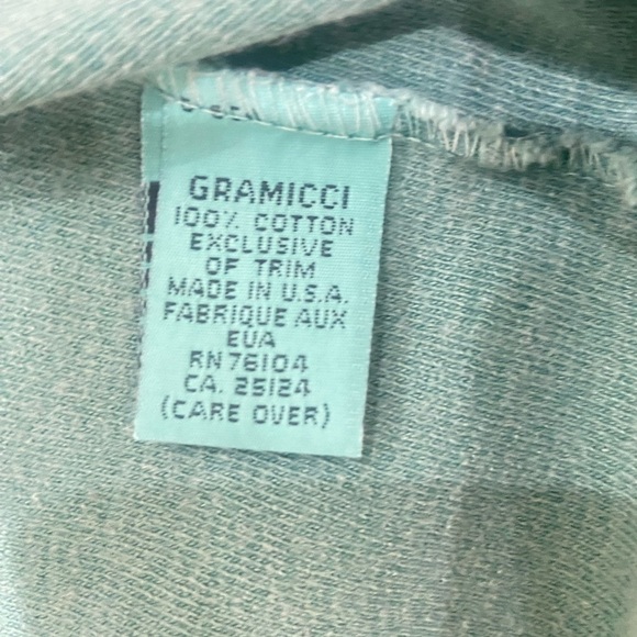 Gramicci sleeveless green collared top silver buttons chest pocket medium - Picture 12 of 12